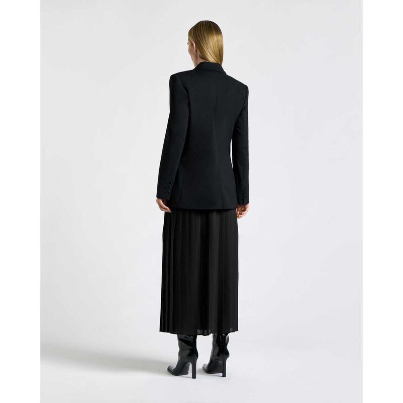 Cue Recycled Crepe Pleated Midi Wrap Skirt image number 1